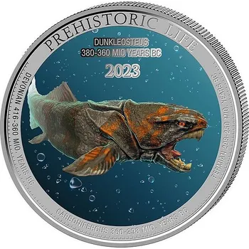 PREHISTORICKÝ ŽIVOT DUNKLEOSTEUS I. coin Prehistoric Life Dunkleosteus – 1 oz stříbrná mince