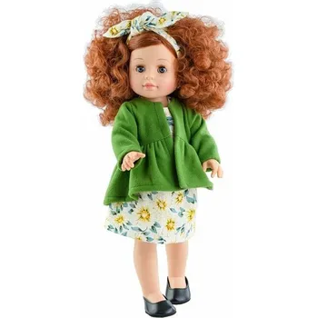 Panenka Realistická panenka Angela v zeleném kabátku od f. Paola Reina ze Španělska (Panenka Soy Tú 42 cm)