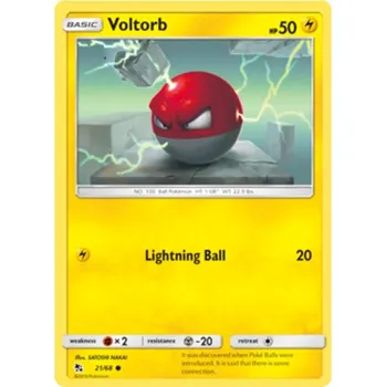 Sběratelská karetní hra Voltorb 021/068 - Hidden Fates Typ karty: Non-Holo