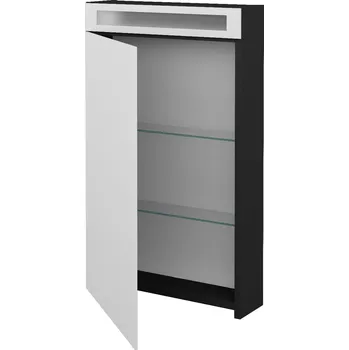 Koupelnový nábytek Dřevojas Jednodvéřová galerka MAX GAO 50 - N03 Graphite / Levé