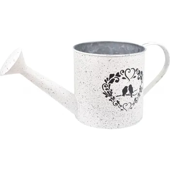 Květináč Plechový květináč konvička Love birds 12x30x12,5 cm (135839 015 CAM-102-01474-22 obal plech)