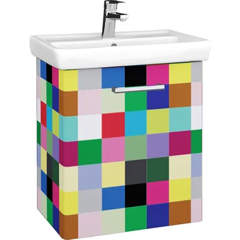 Koupelnový nábytek Dřevojas Koupelnová skříňka DOOR SZD 55 - IND Individual / Úchytka T03 / IND Individual / Pravé