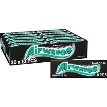 Žvýkačka Wrigley's Airwaves Black Mint žvýkačky Karton 30 ks 420 g