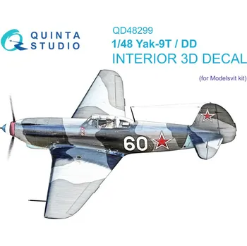 Plastikový model 1/48 Yak-9T/DD 3D-Printed&col. Interior (MSVIT)