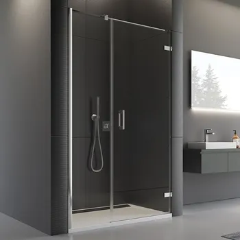 RONAL PUR Jednokřídlé dveře s pantem u zdi a s pevnou stěnou v rovině s vyrovnávacím profilem - panty vpravo PU31PD1201049