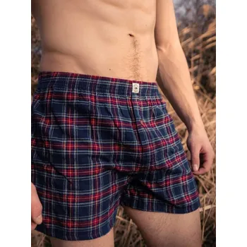 Trenýrky Trenky flanelové - červeno-modré Červeno-modrý tartan XXL