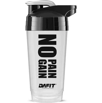 Dafit Šejkr NO PAIN NO GAIN 700 ml bílý s černým logem