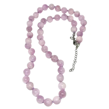 Náhrdelník Kunzitový náhrdelník v AA kvalitě s chirurgickou ocelí