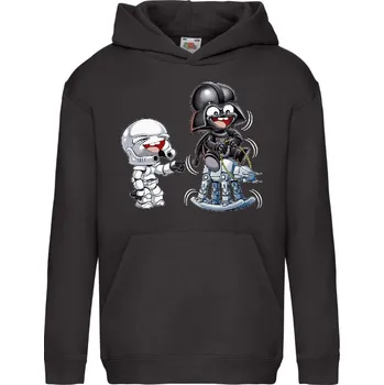 Chlapecká mikina detska_mikina_klokanka_potisk_Star_Wars Barva: Black -černá, velikost: 128