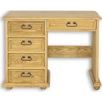 Psací stůl Psací (PC) stůl BR 700 rustikální masiv borovice - Psací stůl rustikální masiv borovice