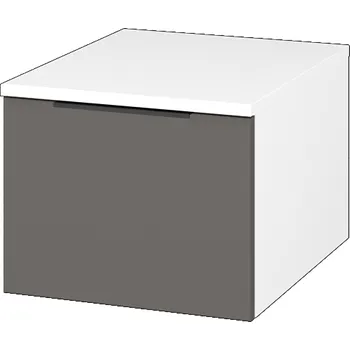 Koupelnový nábytek Dřevojas Nízká skříňka DOS SNZ1 40 - N01 Bílá lesk / Úchytka T07 / N06 Lava