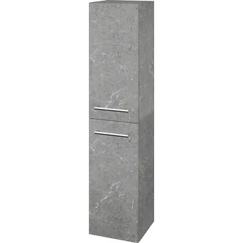 Koupelnový nábytek Dřevojas Vysoká skříň s košem DOS SVD2K 35 - D20 Galaxy / Úchytka T03 / D20 Galaxy / Pravé