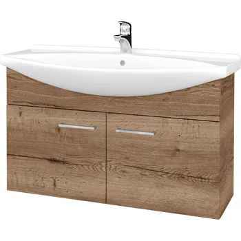 Koupelnový nábytek Dřevojas Koupelnová skříňka TAKE IT SZD2 105 - D21 Tobacco / Úchytka T04 / D21 Tobacco