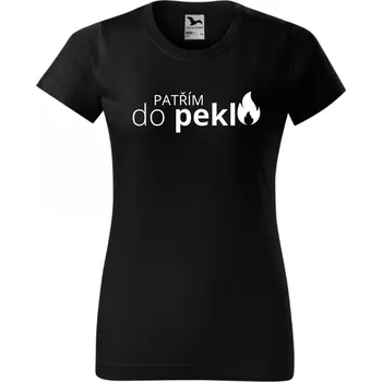 Dámské tričko - Patřím od pekla! Barva: Bílá, Velikost: XL