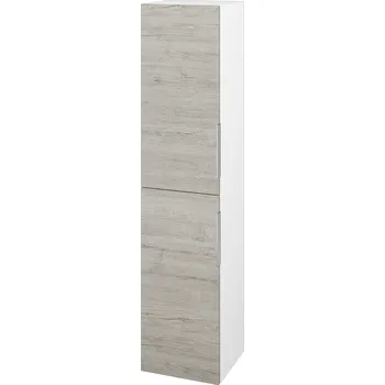 Koupelnový nábytek Dřevojas Vysoká skříň DOS SVD2 35 - N01 Bílá lesk / Úchytka T05 / D05 Oregon / Levé