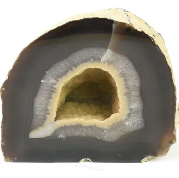 Přírodní kámen Achátová geoda s dutinou z Brazílie 2336g