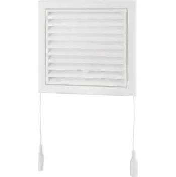 Domácí ventilátor Mřížka 250x250mm s regulací bílá plastová VENTS MV 250Rs síťka proti hmyzu 1009716
