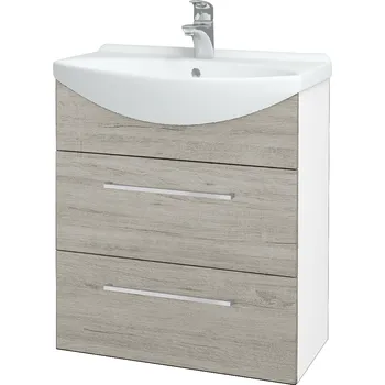 Koupelnový nábytek Dřevojas Koupelnová skříňka TAKE IT SZZ2 65 - N01 Bílá lesk / Úchytka T04 / D05 Oregon