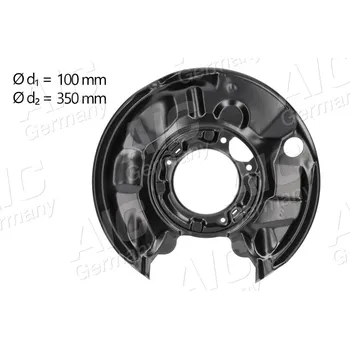 Brzdový kotouč Ochranný plech proti rozstřikování, brzdový kotouč A.I.C. 55083