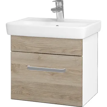 Koupelnový nábytek Dřevojas Koupelnová skříňka SOLO SZZ 50 - N01 Bílá lesk / Úchytka T01 / D17 Colorado