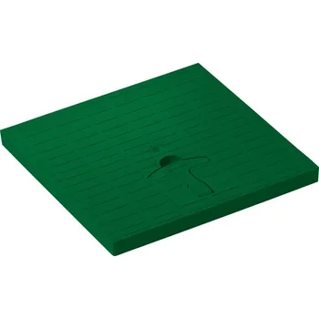 poklop DAKOTA Poklop pochůzný zelený s madlem 400x400