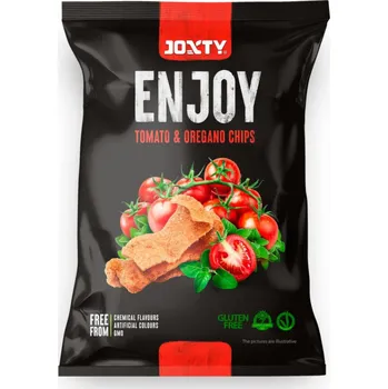 Slaná pochutina JOXTY ENJOY CHIPS Chipsy bramborové s rajčaty a oregánem 40&nbsp;g