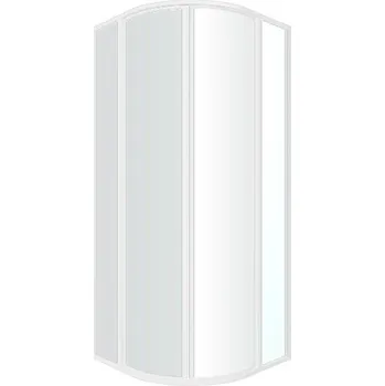 Ravak Supernova čtvrtkruhový sprchový kout SKCP4, 77,5-79,5x77,5-79,5x195 cm, bílá, dekor pearl (3114O10211)