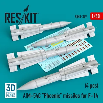 Plastikový model 1/48 AIM-54C 'Phoenix' missiles for F-14 (4pcs.)