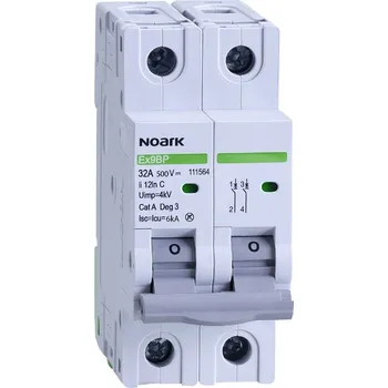 Noark instalační jistič 111564 500V 32A Ex9BP C30 DC, 6 kA, C char. pro PV aplikace
