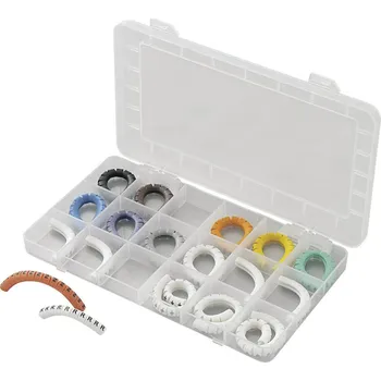 kabelová chránička TRU COMPONENTS ECMKS-2 označovací klip na kabely Otisk (Kabelový značkovač) 0 - 9, L, N, R, S, T, PE, +, - Rozsah vnější