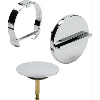 Fitinka Sifonový vybavovací set chrom MultiplexTrio MT3 (rozeta a zátka) mod. 6161.13 Viega 725 792