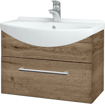 Koupelnový nábytek Dřevojas Koupelnová skříňka TAKE IT SZZ 65 - D21 Tobacco / Úchytka T03 / D21 Tobacco