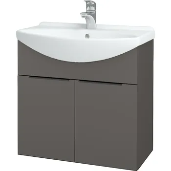 Koupelnový nábytek Dřevojas Koupelnová skříňka TAKE IT SZD2 65 - N06 Lava / Úchytka T07 / N06 Lava