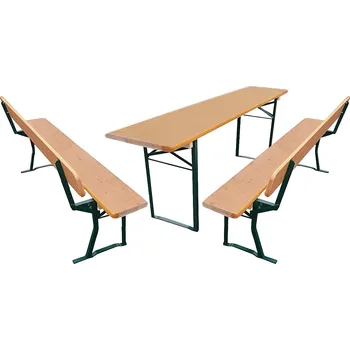 Zahradní sestava Dřevěný pivní set s opěrkou Kiefer 2200 x 700 mm