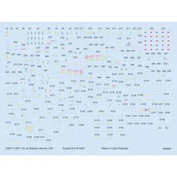 Plastikový model 1/48 Decals Su-25 Russian stencils (ZVE)