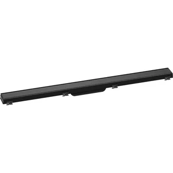 Odvodňovací žlab Hansgrohe RainDrain Match ČERNÁ Vrchní sada sprchového žlabu 900 s výškově stavitelným rámem