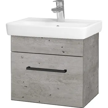 Koupelnový nábytek Dřevojas Koupelnová skříňka SOLO SZZ 50 - D01 Beton / Úchytka T06 / D01 Beton