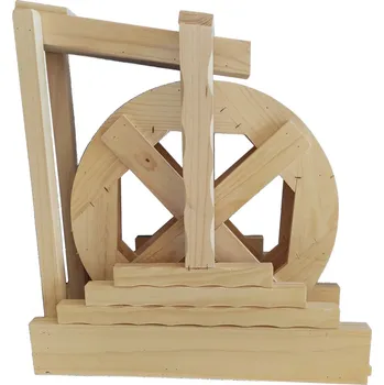 Zahradní dekorace Vodní velké dřevěné mlýnské kolo 59 x 57 x 19 cm