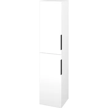 Koupelnový nábytek Dřevojas Vysoká skříň DOS SVD2 35 - N01 Bílá lesk / Úchytka T07 / N01 Bílá lesk / Levé