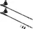 Nordic walkingová hůl Spokey Wind Nordic Walking matné černé 105-135 cm