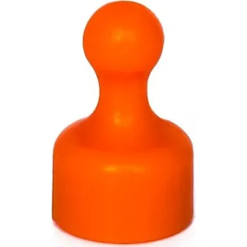 Dekorativní magnet Magnetické figurky oranžové - sada 10 ks