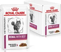 Royal Canin Veterinary Diet Cat Renal Beef Pouch 12x 85 g