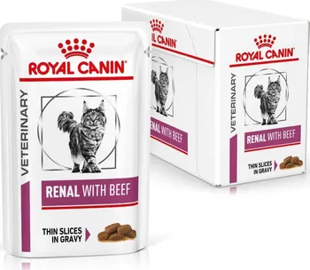 Krmivo pro kočku Royal Canin Veterinary Diet Cat Renal Beef Pouch 12x 85 g