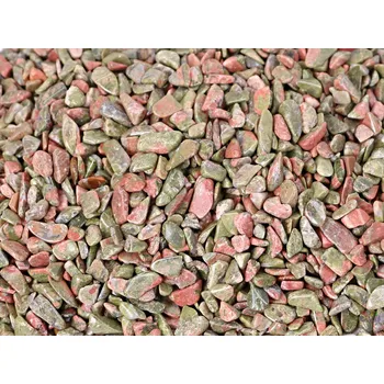 Drahý kámen Magieprirody.cz Tromlovaný kámen Unakit XS velikost 8 - 16 mm - Brazílie #93 Množství: 100g