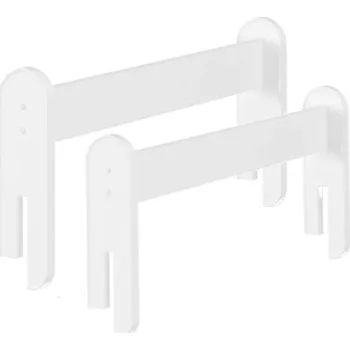 Příslušenství pro dětskou postel a kolébku Odnímatelná zábrana k dětské posteli MAX - 1x dlouhá + 1x krátká - bílá - 153 cm