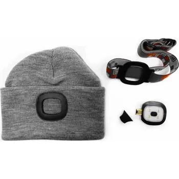 Magg Čepice s LED světlem, šedá