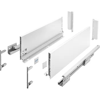 Nábytkové kování GTV Zásuvka s bočnici AXIS PRO, výška 168 mm - barva bílá Jmenovitá délka [mm]: 400