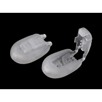 Plastová koncovka 15x19 mm zamačkávací, barva 4 transparent