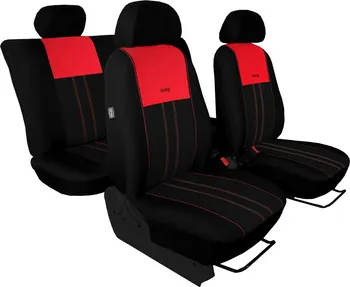 Potah sedadla AutoMega Duo Tunning Ford C- Max I 2003-2010 5 míst červené/černé