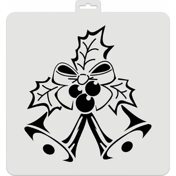 AladinE šablona 28 x 28 cm vánoční zvonky